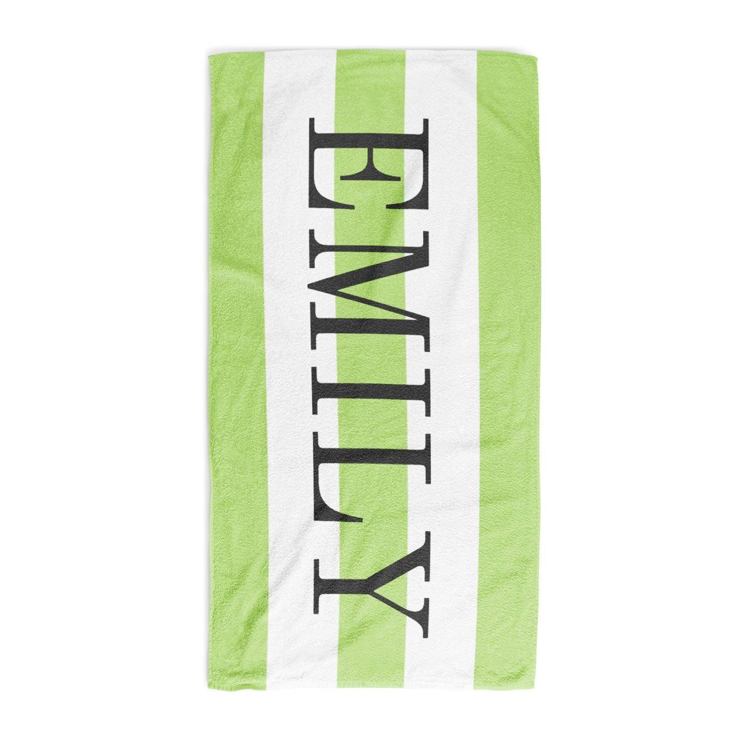 Striped Personalised Towel